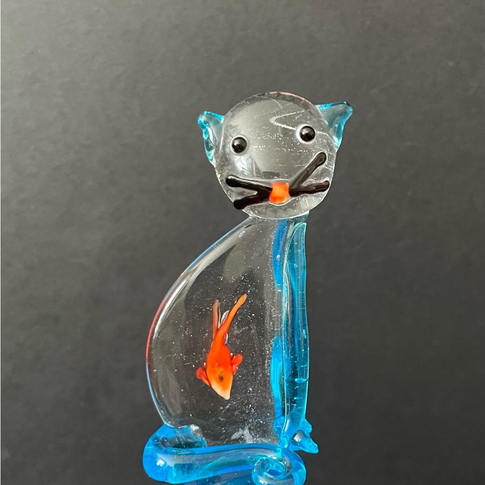 Glass Cat  Wine Stopper - Picture 4 of 5